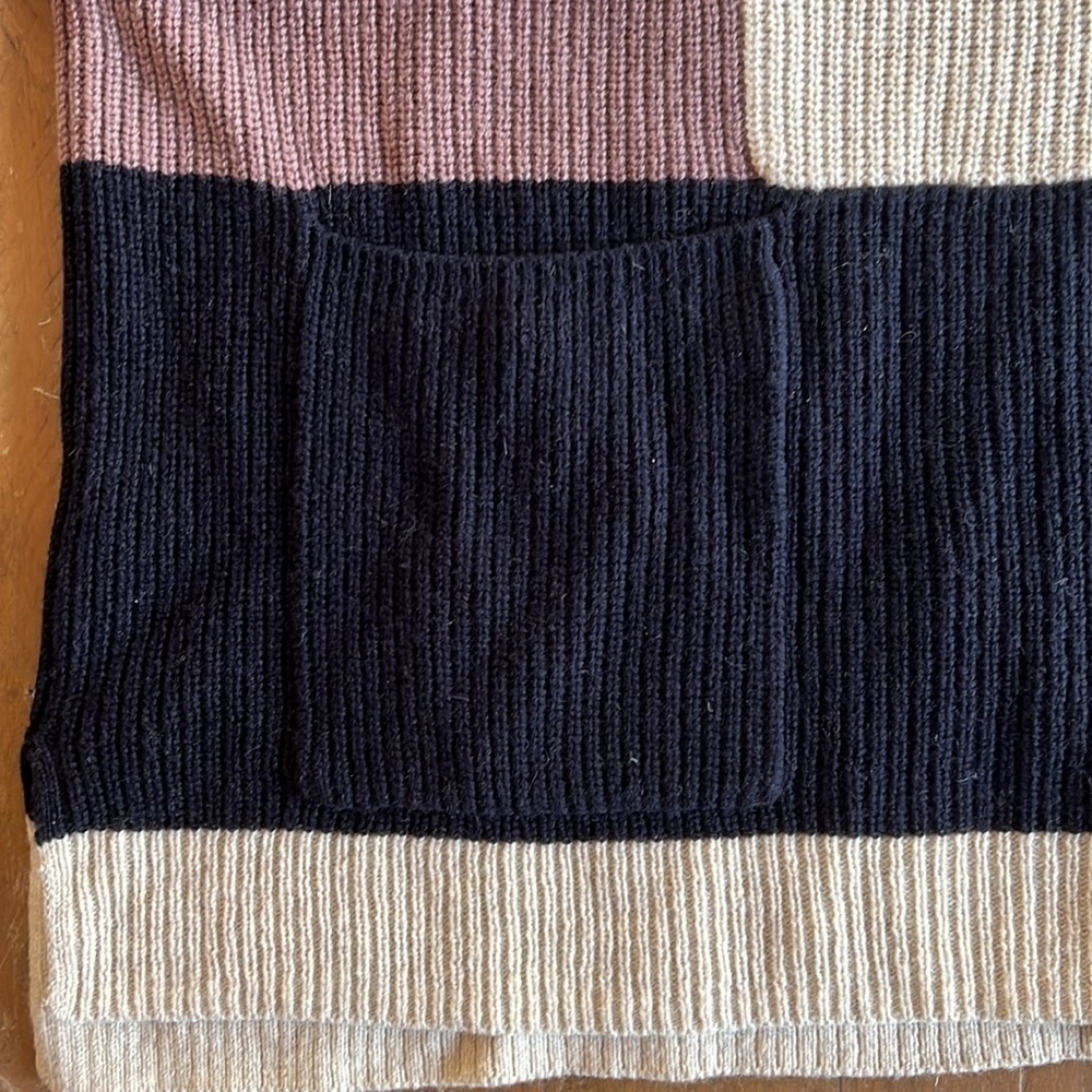 Madewell glenbrook half zip colorblock sweater - Picture 3 of 14